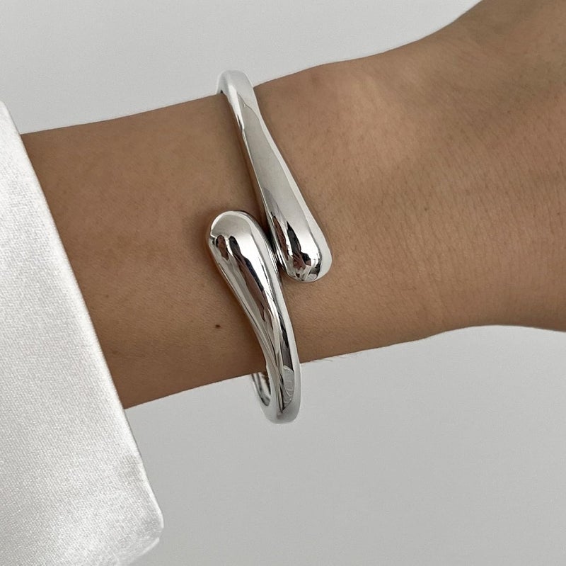 MTINEAPS Store Gold Bangle Bracelets for Women Teens Trendy Chunky Adjustable Twist Cuff Bracelet Jewelry Gifts - Image 4